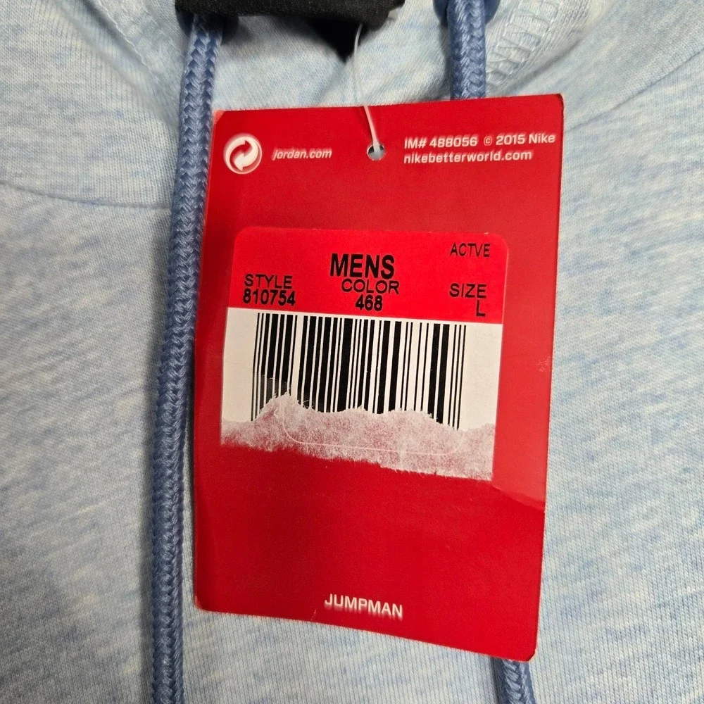 Jordan Light Blue Long Sleeve Hoodie